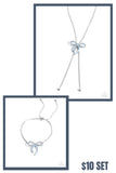 Bombshell Bow • Blue Matching Set